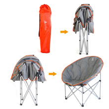 Outdoor folding padded moon chair xl moon 200kg camping chair